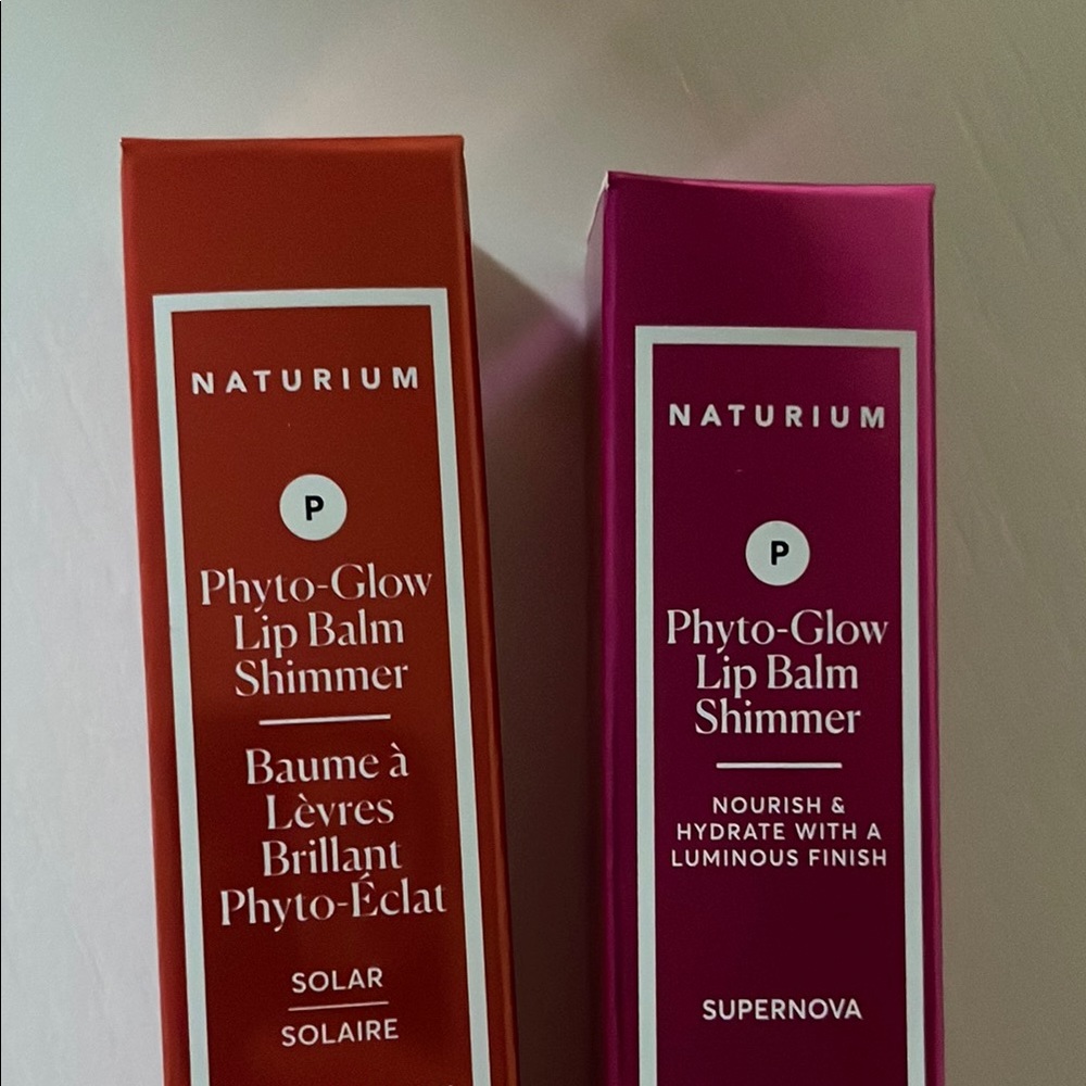 Naturium Phyto-Glow Lip Balm Shimmer Set of Two